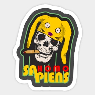 Homo Sapiens Skull. Sticker